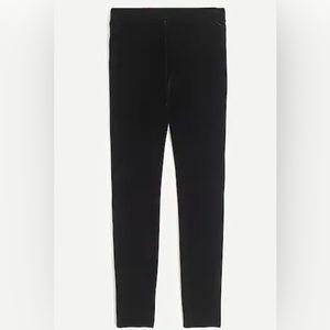 J. Crew Stretch Velvet Leggings - NWOT